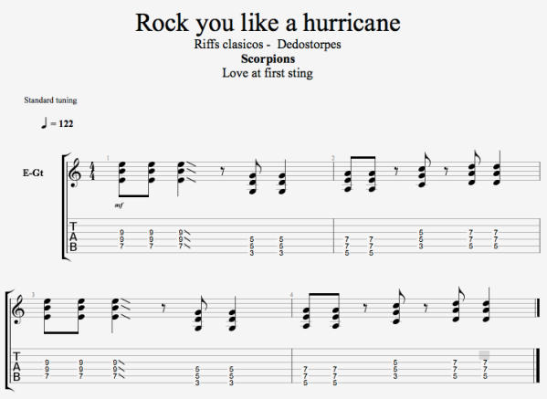 Rock you like a hurricane